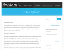 Tablet Screenshot of gobstones.org
